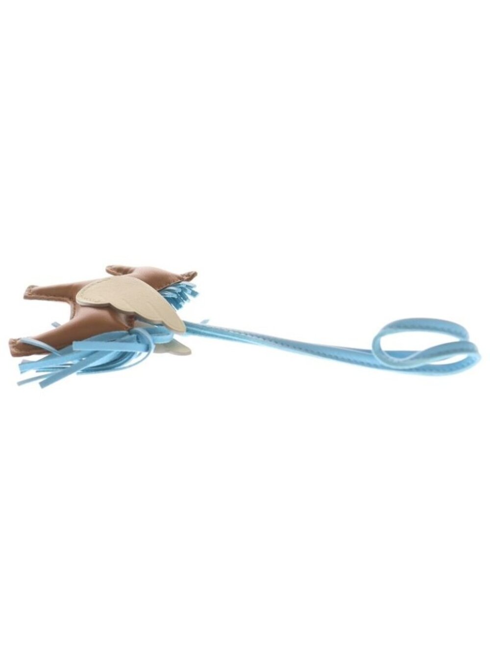 ★SOLD★ Hermes Pegasus Charm PM Gold Celeste Cles Agno Milo Bag Brown Light Blue - Picture 3 of 6